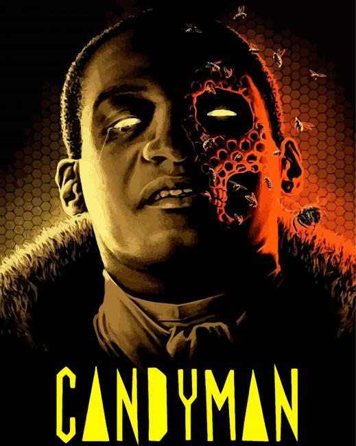 Candyman Horror Movie paint by numbers