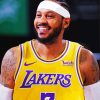 Carmelo Anthony Lakers Basketball Player paint by numbers