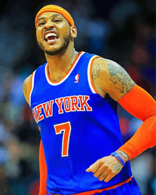 Carmelo Anthony paint by numbers