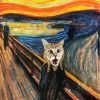 Cat Screaming Art paint by number