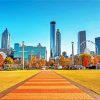 Centennial Olympic Park Atlanta paint by number
