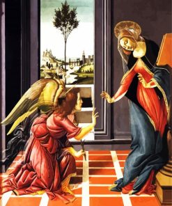 Castello Annunciation By Sandro Botticelli paint by number