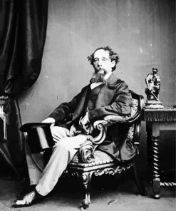 Charles Dickens Author paint by number