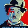 Charlie Chapline Poster paint by number