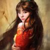 Chinese Girl paint by number
