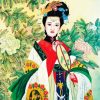 Chinese Girl paint by number