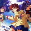 Clannad Anime Girls paint by numbers