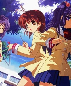 Clannad Anime Girls paint by numbers