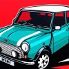 Classic Mini Cooper Car paint by numbers