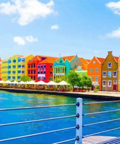 Curacao Island Country paint by number