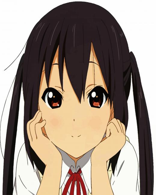 Cute Azusa Nakano Character paint by number
