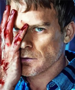 Dexter Morgan Actor paint by number