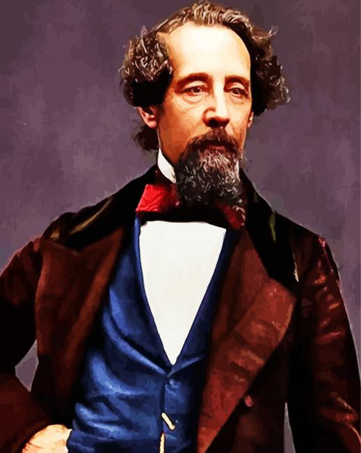 Dickens Charles Author paint by number