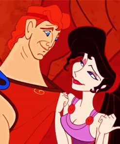 Disney Hercules And Megara paint by number