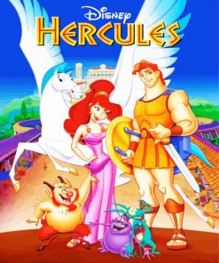 Disney Hercules Film paint by number