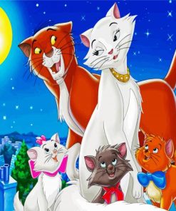 Disney Aristocats Movie paint by number