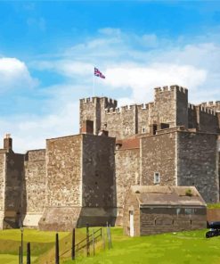 Dover Castle England paint by numbers