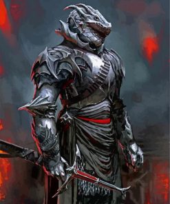 Dragon Armor paint by number