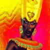 Egyptian Nubian Princess paint by numbers