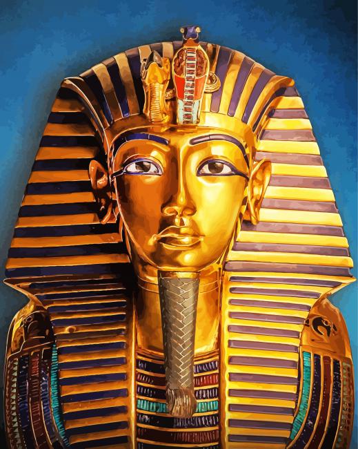 Egyptian Tutankhamun paint by numbers