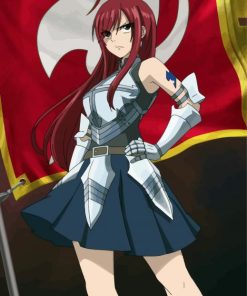 Erza Fairy Tail Anime paint by numbers