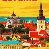 Estonia Poster paint by number