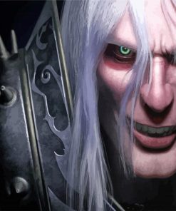 Evil Arthas Menthil Video Game paint by numbers