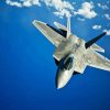 F22 Raptor Flying paint by numbers