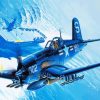 F4U Corsair Fighter Aircraft paint by numbers