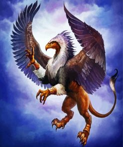 Fantasy Griffin paint by number