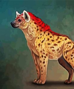 Fantasy Hyena Animal paint by number