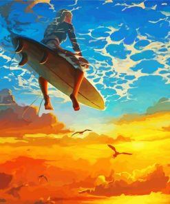 Fantasy Surfer paint by numbers