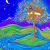 Fantasy Tree House Art paint by numbers