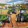 Farm Tractors paint by number