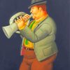 Fat Trumpet Player paint by numbers