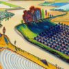 Flatland River By Thiebaud paint by number