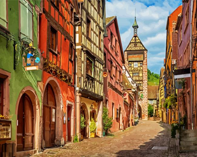 France Colmar City paint by number