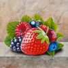 Fresh Berries Fruits paint by numbers