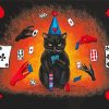 Gambling Cat paint by number