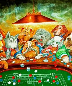 Gambling Dogs paint by number