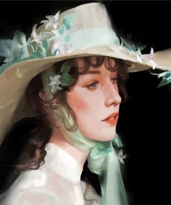 Girl With Hat paint by number