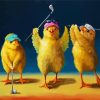 Golfers Chicks paint by number