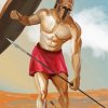 Greek Achilles paint by numbers