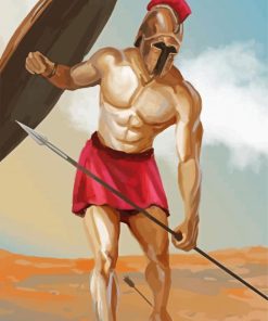 Greek Achilles paint by numbers