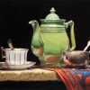 Green Teapot paint by number