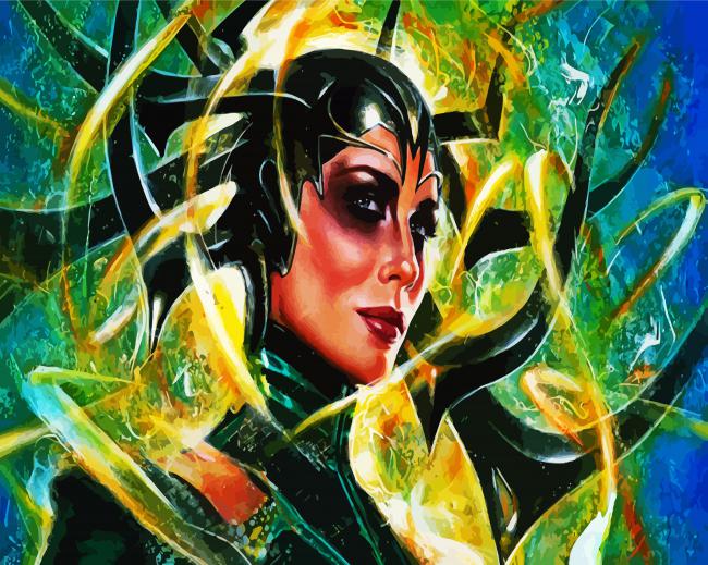 Hela Goddess Of Death Marvel paint by number