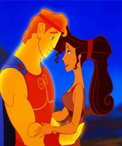 Hercules And Megara paint by number