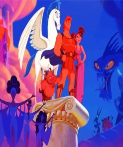 Hercules Disney Film paint by number