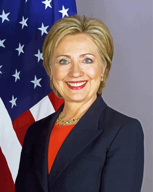 Hillary Diane Rodham Clinton paint by numbers