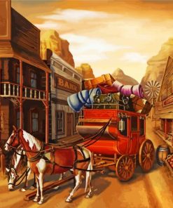 Horse Carriage paint by numbers